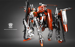 Ex-S Gundam 3D illustration